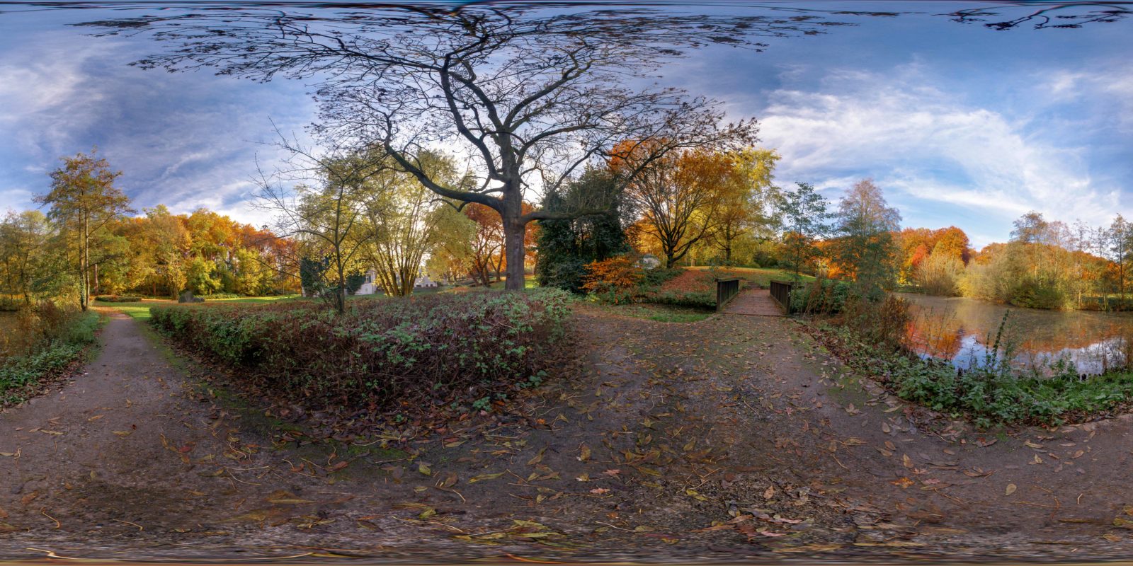 2015-11-03 - Schellenbergpark - am Schloßteich von Haus Goldschmieding